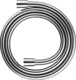 Duravit Doucheslang 125 cm – Anti-Knik & Draaibaar – TwistStop – Kunststof Metaallook – Universeel 1/2\" – Chroom Hoogglans