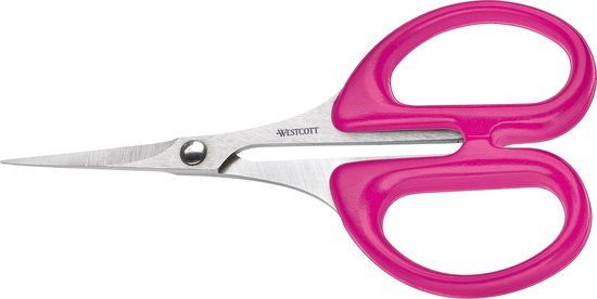 Westcott Silhouetschaar - 10cm - RVS - Kunststof Grip - Roze/Zilver