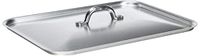 Agnelli Deksel rechthoekig, voor branders, aluminium BLTF, zilver, aluminium, zilver, 32 x 23 cm