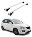 Kia Barre de toit, barres transversales pour Kia Carens II (2006-2012), acier gris, 2 pièces
