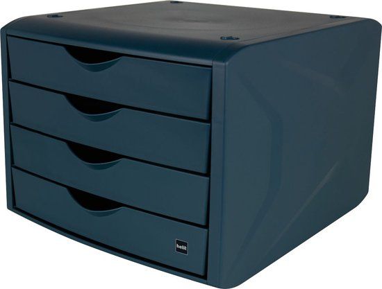 Helit The Green Chameleon Ladenblok - 4 lades - A4 - Blauw