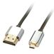 PRENDELUZ High Speed HDMI naar Micro HDMI-kabel met ethernet, 1 meter