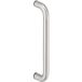 Häfele Poignée BODO en acier inoxydable, ronde, porte en bois - montage d'un côté (1 poignée) - longueur 319 mm - distance de perçage 300 mm