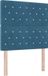 vidaXL - Tête de lit - Bleu foncé - 90 cm - Velours