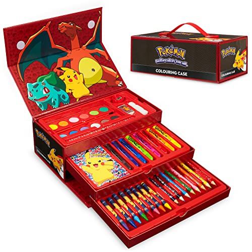 Pokemon schilderkoffer voor kinderen, 40 stuks - 5056503826611