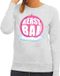 Bellatio Decorations Shoppartners Bv Foute kersttrui kerstbal roze op grijze sweater voor dames - kersttruien XL