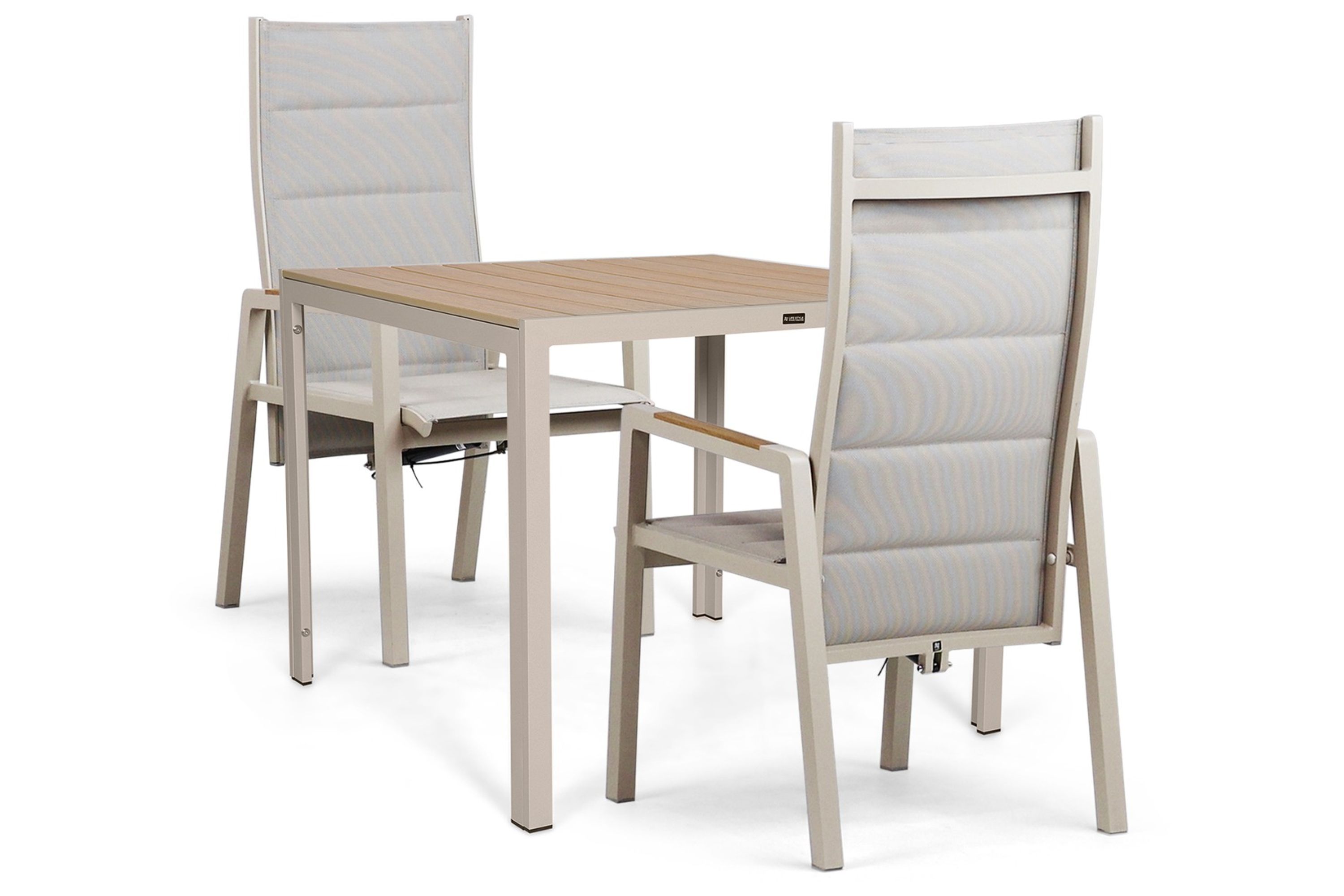 Lifestyle Garden Furniture Lifestyle Essence/Creta 90x90 cm dining tuinset 3-delig