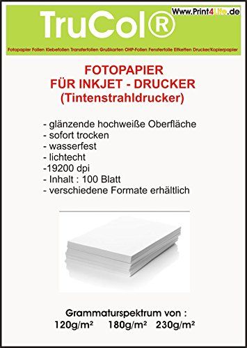 print4life Fotopapier Glanzend A4 180g/m2 - 100 vel