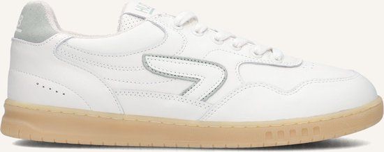 HUB Vancouver Sneakers Heren - Leren Sneaker - Wit - Maat 45