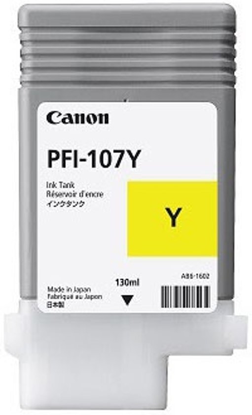 Canon PFI-107Y inktcartridge geel standard capacity 130ml 1-pack