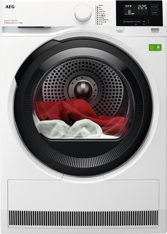 AEG TR838N4B 8000 AbsoluteCare Warmtepompdroger - 8 kg - Energielabel A
