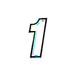 Aantal 4R Quattroerre.it 13251 Racing Nummer 1, wit