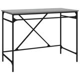Bureau VidaXL 100x50x75 cm bois et fer gris sonoma chêne