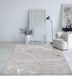 the carpet Mila – Modern vloerkleed met takkenmotief en glansstructuur, grijs met bruin takken, 80 x 300 cm