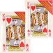 Henbrandt XL formaat Speelkaarten - 2x pakje - rood/wit