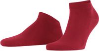 FALKE ClimaWool kort eenkleurig wol lyocell sneakersokken enkelsokken heren rood - maat 41-42