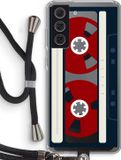 Case Company® - Samsung Galaxy S21 FE Case with Cord - Here's your tape - Black Cord - Back Cover