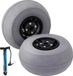 Happyment Roues pour ballons de plage – Roues de brouette – Kayaks et chariots de plage – Lot de 2 – Gonfleur inclus