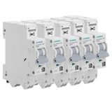 SIEMENS - Set van 5 autostroomonderbrekers P+N 20A