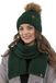 Vivisence Dames Winter Muts En Sjaal Set - Groen