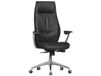 FineBuy fauteuil en cuir véritable chaise de bureau 120KG fauteuil de direction avec mécanisme synchrone chaise pivotante