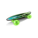 Skids control Stamp Sas JS123310L Skate Board 24" x 7" Lightning Wheels, Groen-Blauw-Zwart-Wit