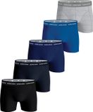 Björn Borg Dutch Brand management BV Boxershorts 5-pack heren onderbroeken Blue Depths - Solid - Katoenen heren ondergoed - Multipack - XS