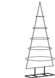 vidaXL Kerstboom 125 cm Metaal Zwart