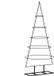 vidaXL Kerstboom 125 cm Metaal Zwart
