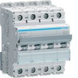 Hager MCB NDN401A 1 Amp D 4-polig