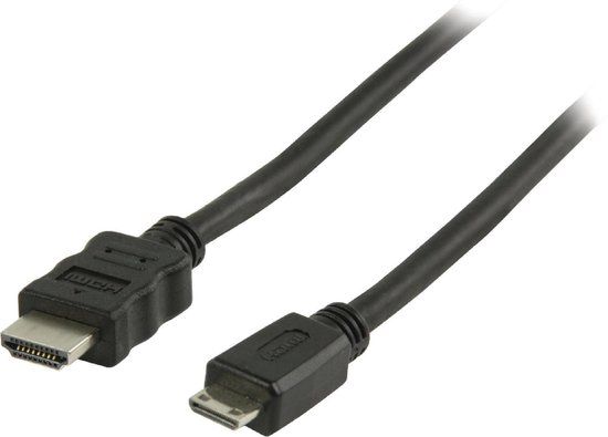Valueline High Speed HDMI kabel met ethernet HDMI connector - HDMI mini-connector 1,50 m zwart