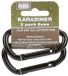 BCB 8mm mousqueton (2 pièces) CL114 Noir Aluminium