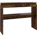 Table console en chêne 102x30x80 cm bois d'ingénierie