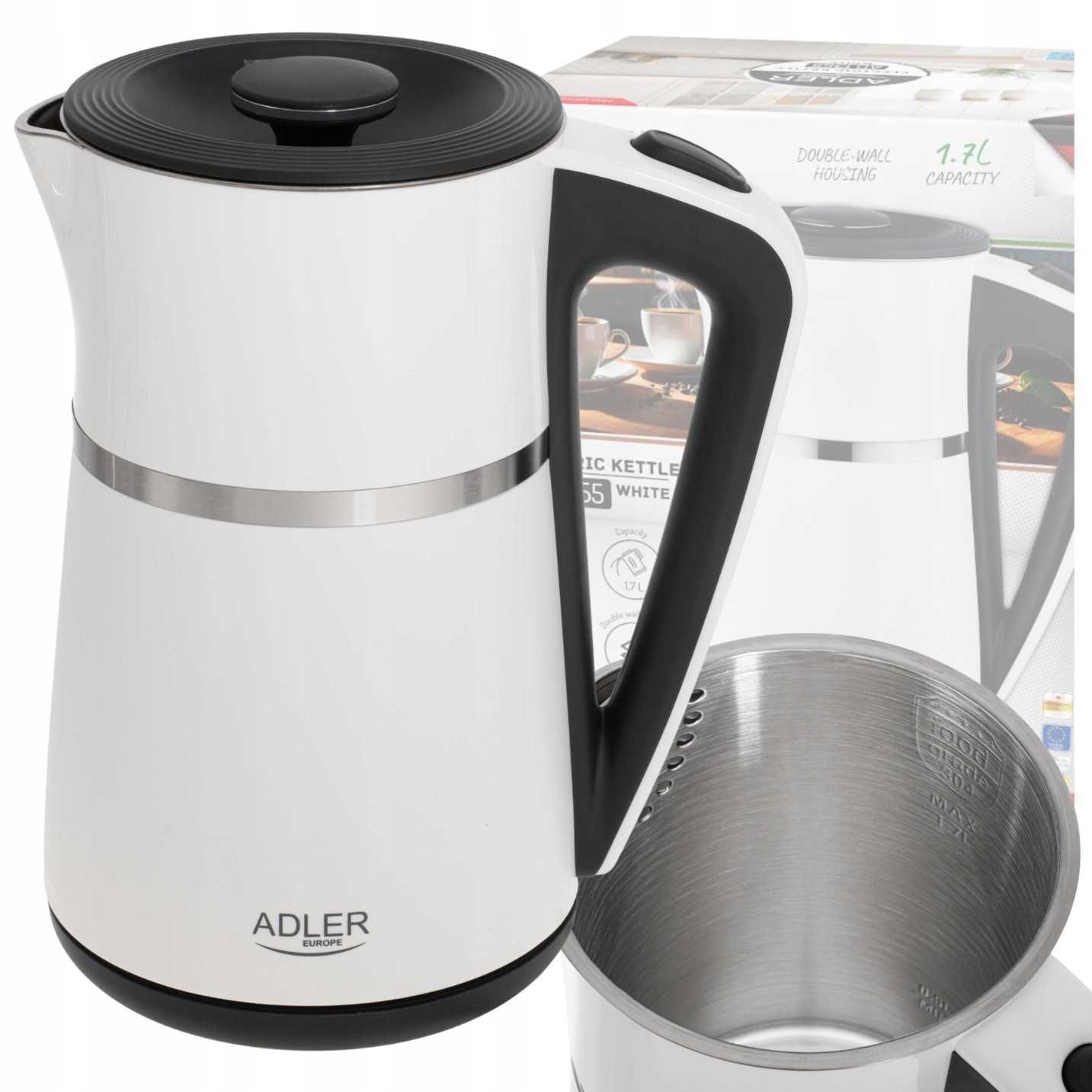 Adler AD 1355 witte waterkoker 1,7 l