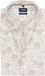OLYMP Luxor modern fit overhemd - korte mouw - popeline - wit met beige bloemen dessin - Strijkvrij - Boordmaat: 41