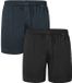 Schiesser Boxershorts set van 2 jersey petrol - Heren - zwart, blauw - Maat XL