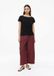 s.Oliver - Vrouwen - Lichtgewicht poplin culottes met plooien - Bordeaux - Maat 40