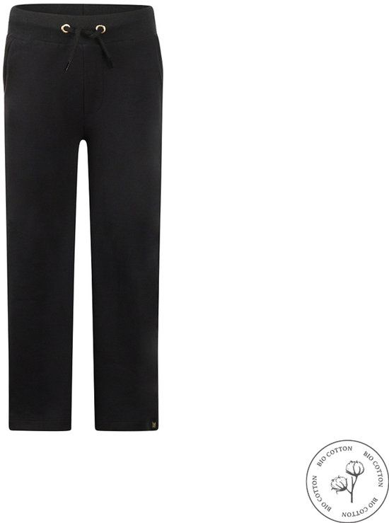 Koko Noko Bio Cotton Joggingbroek Wijde Pijp Meisjes Zwart Maat 134