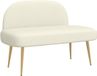 vidaXL Fauteuil met rugleuning Crème 110 x 60 x 76 cm