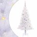 vidaXL Kunstkerstboom met 150 LED, Wit, 150 cm, PVC en Staal