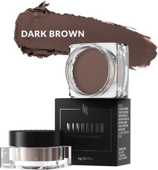 Nanobrow Wenkbrauw Pomade Dark Brown 6 gram