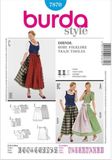Burda Patroon 7870 Dirndl, Traje Tiroles Gr. 38-56
