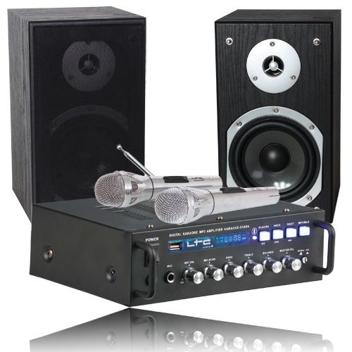 LTC KARAOKE-STAR4 Karaoke Set - 2x75W - Bedraad - Zwart