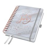 Sigel weekagenda met spiraal 2026 - formaat A5 - Glittery Joy - hardcover