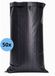 Sacs de sable 50 pièces – 40 x 60 cm - Noir avec sangle de fermeture - Polypropylène (PP) tissé résistant à la déchirure et à l'abrasion - Contre les inondations - Protection contre les inondations - Non rempli