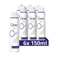 Dove Aanbieding: Dove 0% deodorant Original (6x 150 ml)