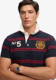 Superdry Double Emblem Rugby Polo à manches courtes Homme Bleu 2XL