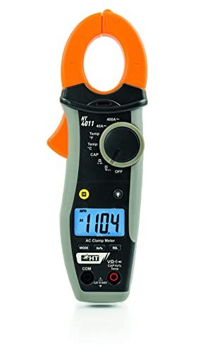 HT INSTRUMENTS HT4011 robuuste stroomtang tot 400 A 600 V AC/DC met spanningssensor
