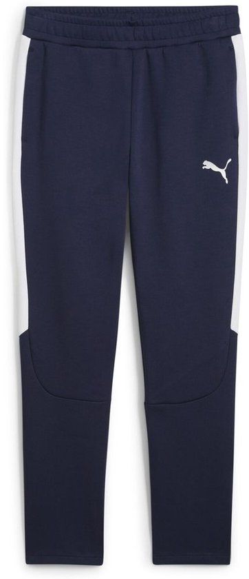 Puma TeamEVOSTRIPE Pants 659948 Trainingsbroek Mannen Polyester Elastische tailleband S Puma Navy-Puma Silver-Puma White