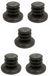 cyclingcolors 5 x lamellenstoppen ronde stoppen meubelglijders meubelpoten eindkappen rond kunststof (d = 19-20 mm)